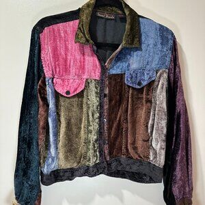 Vintage Velour Shacket Boho Whimsigoth Witchy S